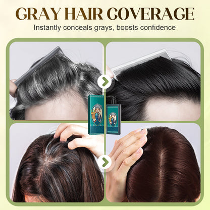 🌿 BUY 2 GET 1 FREE! ✨ Plant Extract Hair Dye for Gray Hair - Natural Formula with Nourishing Botanicals for Damage-Free Color & Shine 💆‍♀️💫