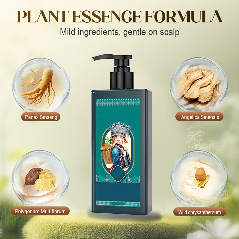 🌿 BUY 2 GET 1 FREE! ✨ Plant Extract Hair Dye for Gray Hair - Natural Formula with Nourishing Botanicals for Damage-Free Color & Shine 💆‍♀️💫