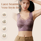 Lace Seamless Vest-Style Bra