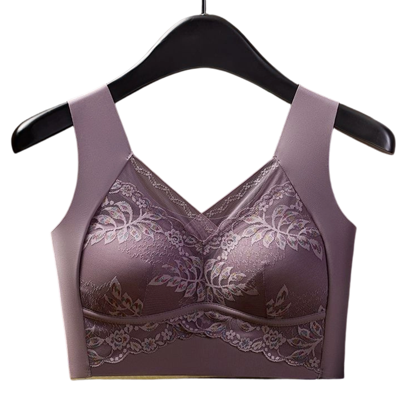 Lace Seamless Vest-Style Bra