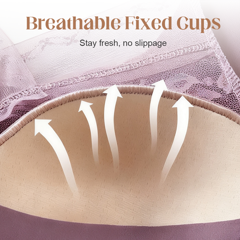 Lace Seamless Vest-Style Bra