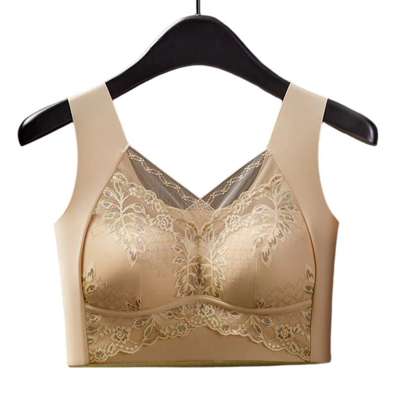 Lace Seamless Vest-Style Bra