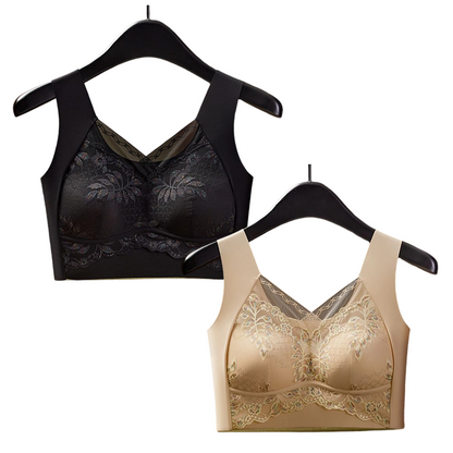 Lace Seamless Vest-Style Bra