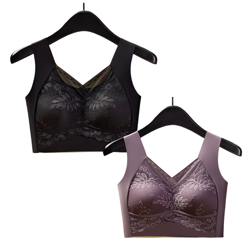 Lace Seamless Vest-Style Bra