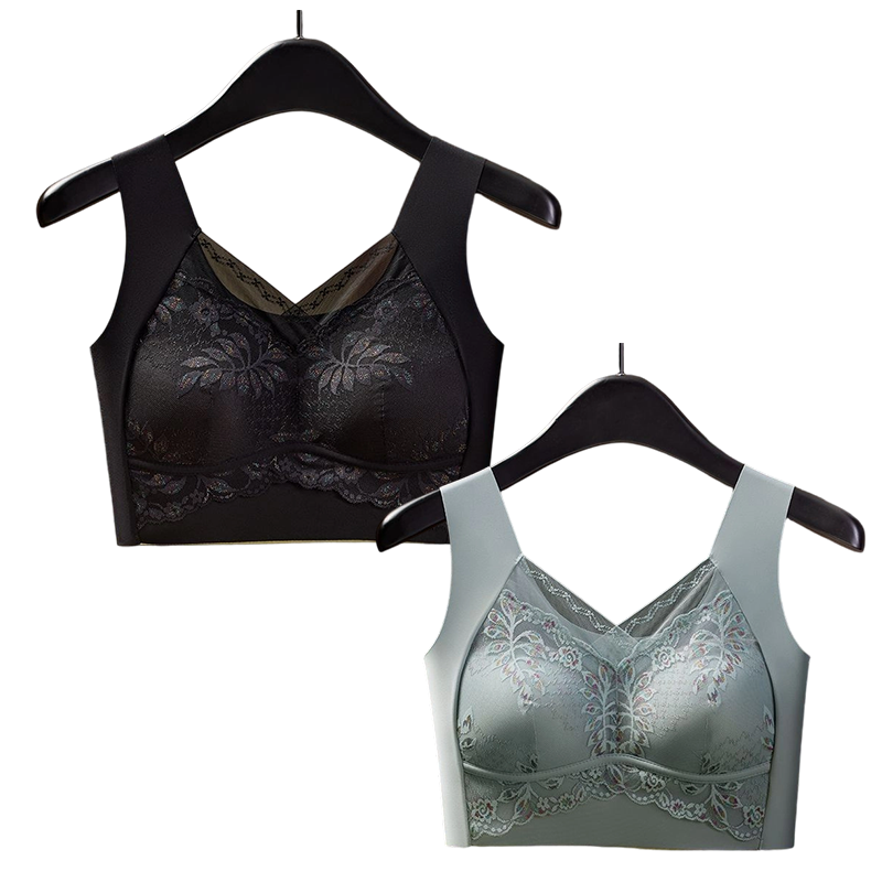 Lace Seamless Vest-Style Bra