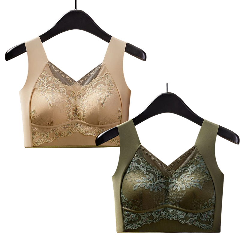 Lace Seamless Vest-Style Bra
