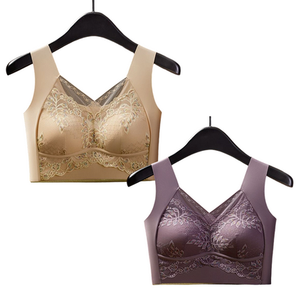 Lace Seamless Vest-Style Bra