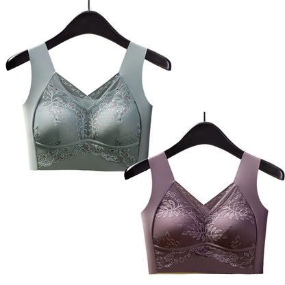 Lace Seamless Vest-Style Bra