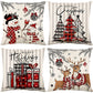 Cute Christmas Print Pillow Cover