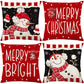 Cute Christmas Print Pillow Cover