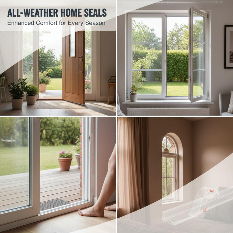 🌡️ Self-Adhesive Weather Stripping – Wind-Proof, Insulates & Easy to Apply 🏠