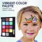 15-Color Water-Soluble Body Art Paint Set