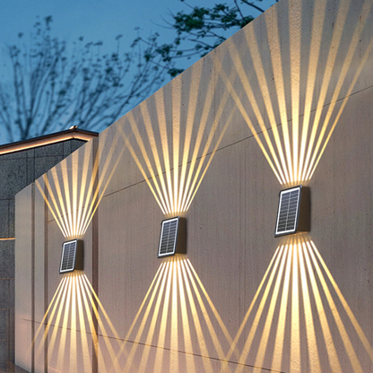 Solar Outdoor Waterproof Wall Light Set