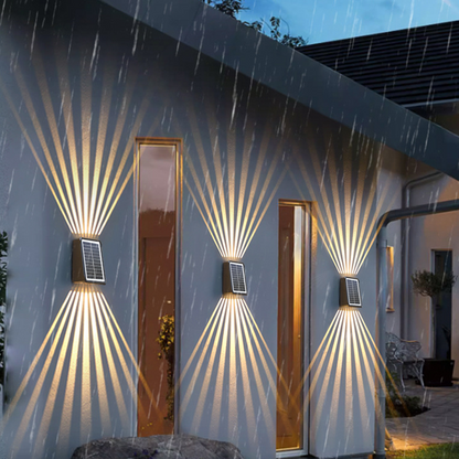 Solar Outdoor Waterproof Wall Light Set