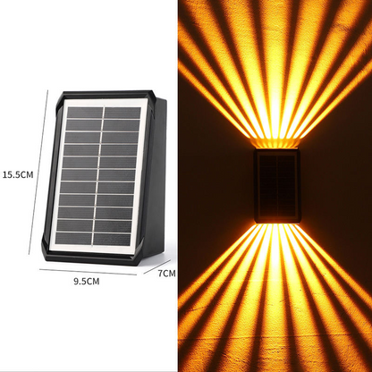 Solar Outdoor Waterproof Wall Light Set