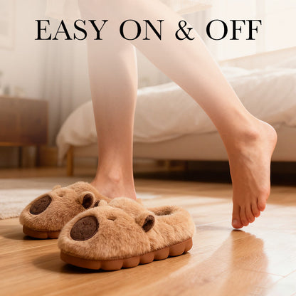 Warm Indoor Non-Slip Capybara Slippers