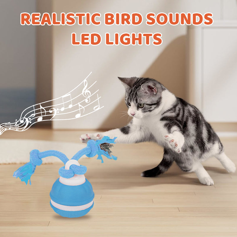 🏆 Hot Sale - 60% OFF ✨Smart Interactive Rolling Pet Ball with Bird Sounds