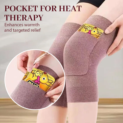 Elastic Thermal Knee Braces with Pockets