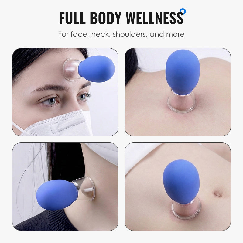 🎁 Glass and Silicone Vacuum Suction Massage Cups🎁