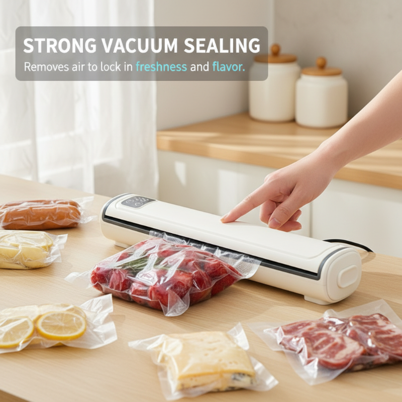 ⚡2-in-1 Food Vacuum Sealer With Cutter
