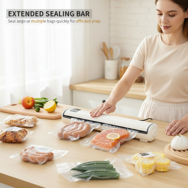 ⚡2-in-1 Food Vacuum Sealer With Cutter
