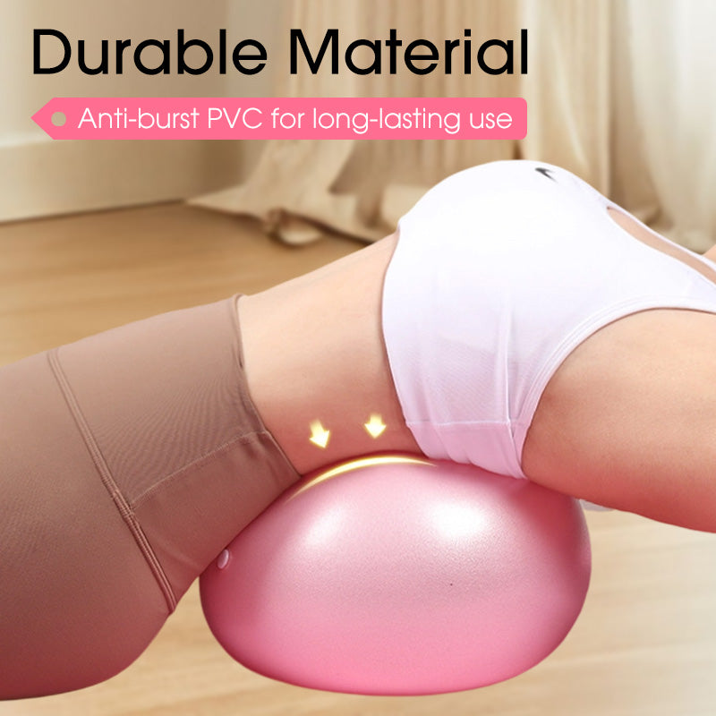 💜9-inch Anti-Burst Pilates Ball with Pump