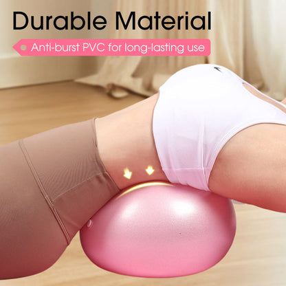 💜9-inch Anti-Burst Pilates Ball with Pump