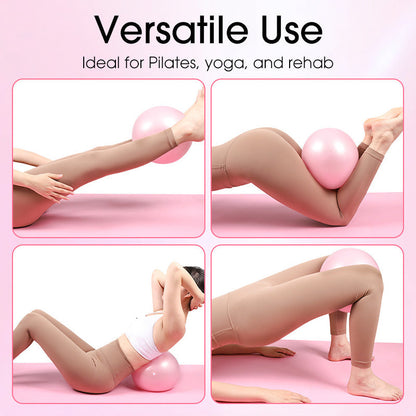 💜9-inch Anti-Burst Pilates Ball with Pump