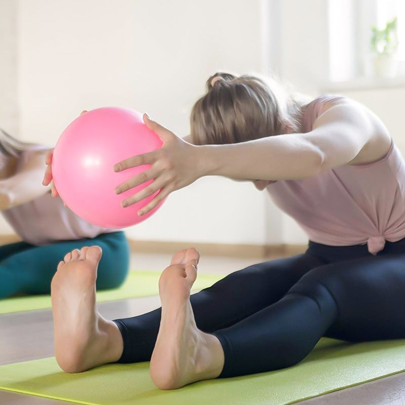 💜9-inch Anti-Burst Pilates Ball with Pump
