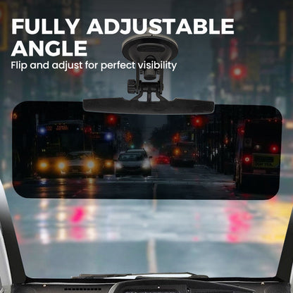 Adjustable Anti-Glare Sun Visor Extender with Suction Cup