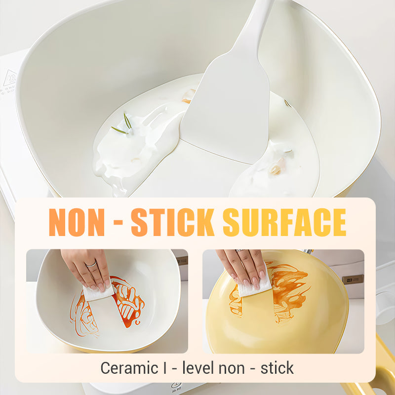 Ceramic Nonstick Frying Pan Skillet with Lid