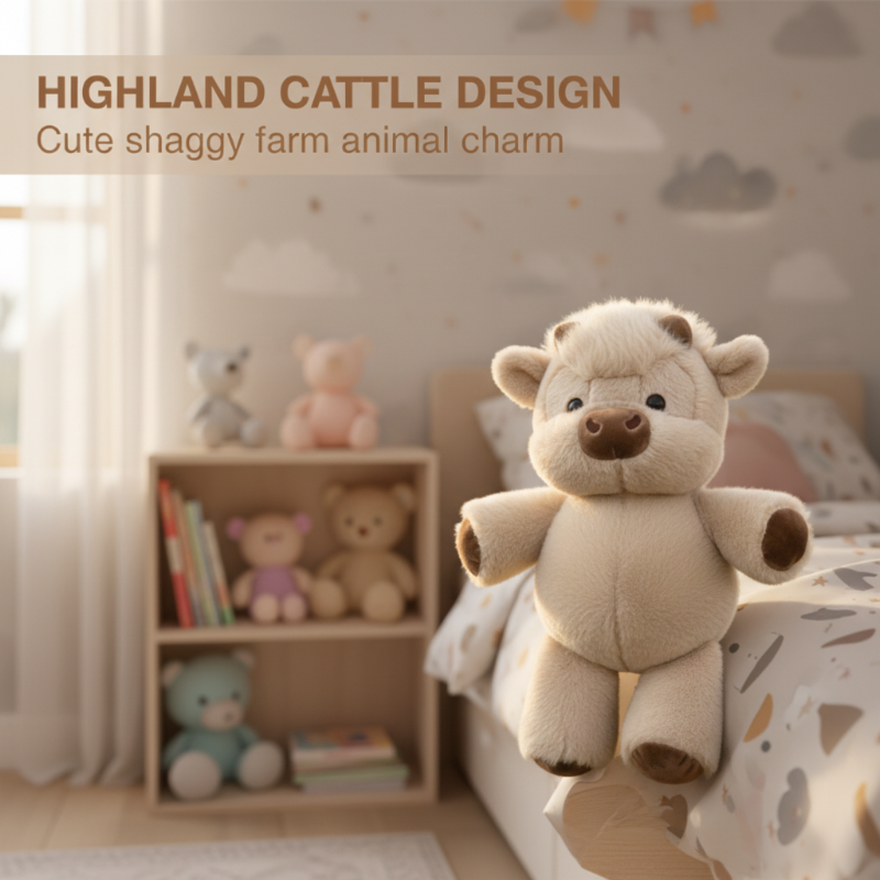 Adorable & Furry Highland Cattle Soft Toy