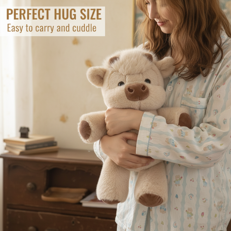 Adorable & Furry Highland Cattle Soft Toy