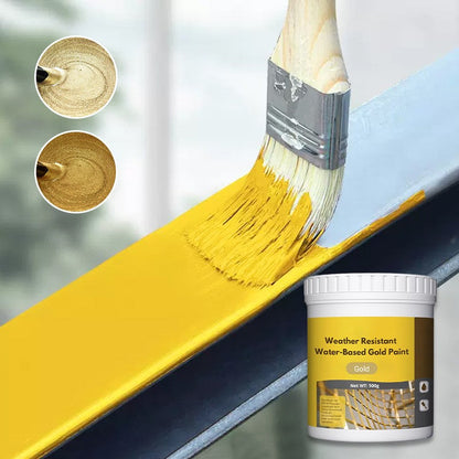 🎊Weather resistant water-based gold paint🎊