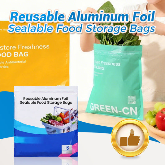 ♻️✨Reusable Aluminum Foil Sealable Food Storage Bags ✨ ♻️