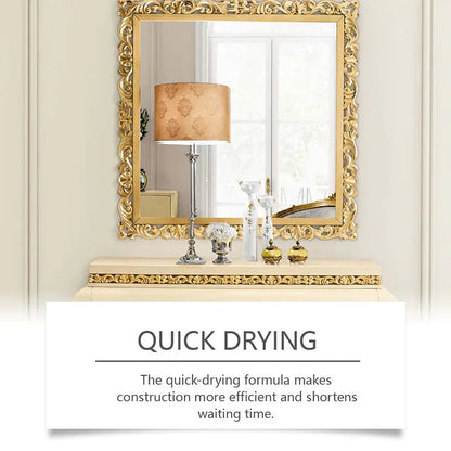 🎨🏡Gold Leaf Effect Paint Set – Water-Based, Weather-Resistant Metallic Gold Paint with Brush, Ideal for Furniture, Decor & Outdoor DIY