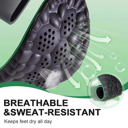 Breathable insoles with shock absorption