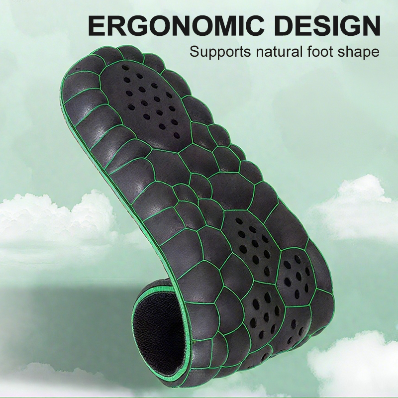 Breathable insoles with shock absorption