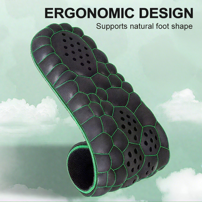 Breathable insoles with shock absorption