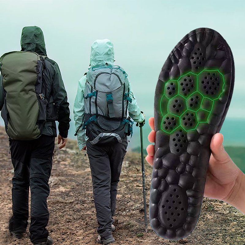 Breathable insoles with shock absorption