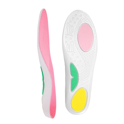 Breathable insoles with shock absorption