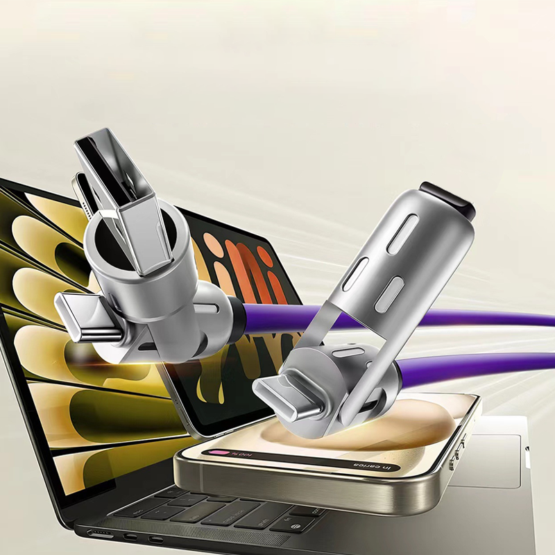 ✨Universal RGB 4-in-1 Fast Charging Cable-Completely upgraded