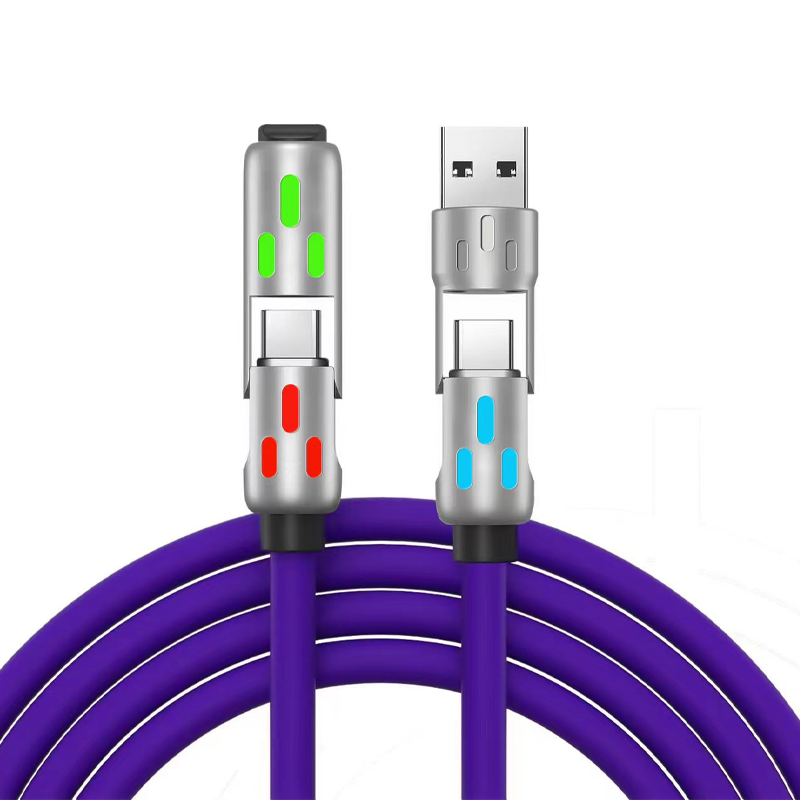 ✨Universal RGB 4-in-1 Fast Charging Cable-Completely upgraded