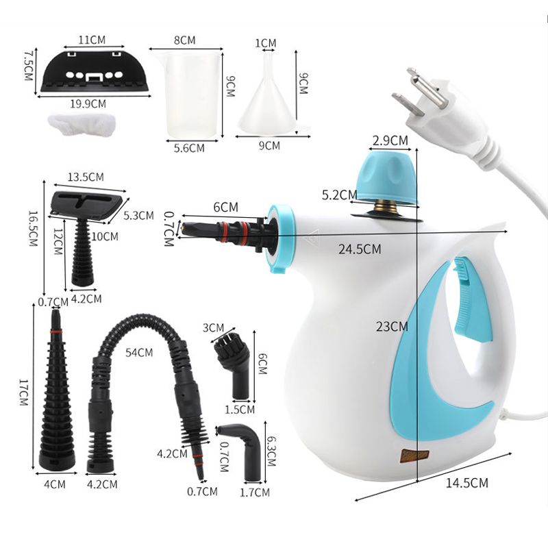 💦Pressurized Handheld Multi-Surface Natural Steam Cleaner with 12 pcs Accessories