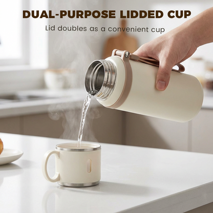 💥Stainless Steel Vacuum Insulated Bottle with Lidded Cup