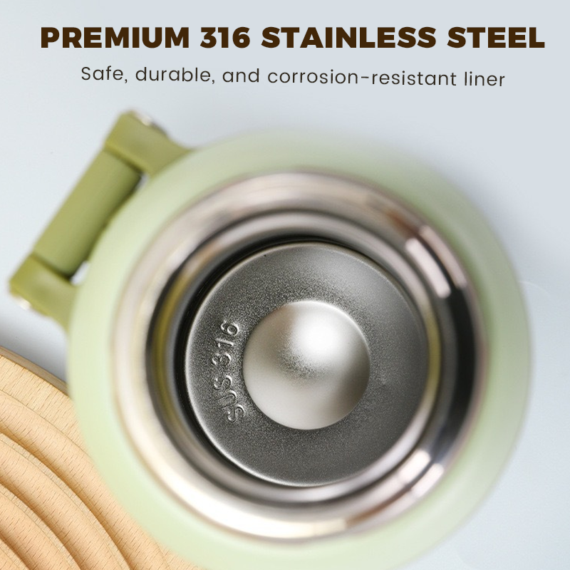 💥Stainless Steel Vacuum Insulated Bottle with Lidded Cup