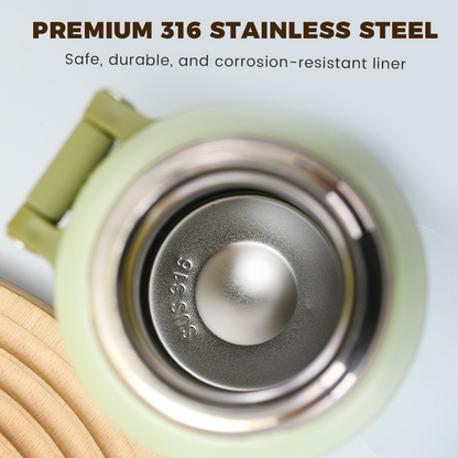 💥Stainless Steel Vacuum Insulated Bottle with Lidded Cup