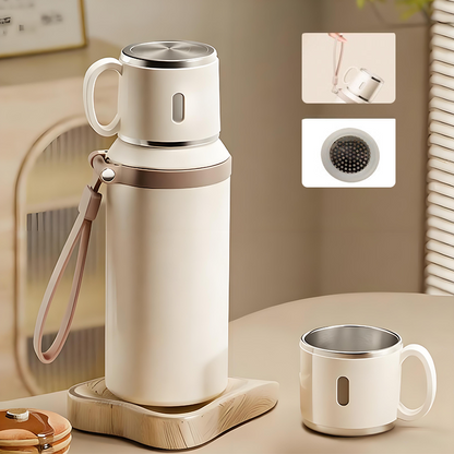 💥Stainless Steel Vacuum Insulated Bottle with Lidded Cup