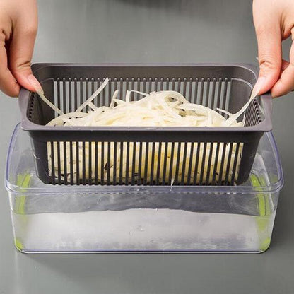 ✨Multifunction vegetable slicer – stainless steel blades, easy to clean, multiple cooking modes