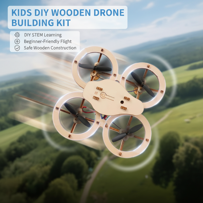 🎁DIY Wooden Drone Building Kit